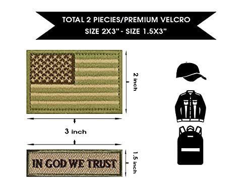 10 Pack American Flag Patch for Tactical Military Gear and Backpacks
| American Flag Patch 10 Bundle Set for Military a