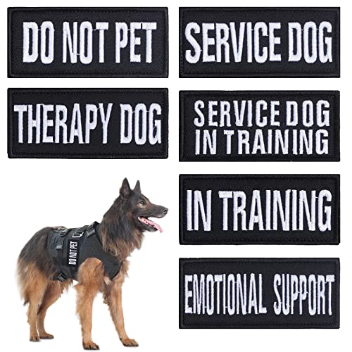 Tactical Dog Harness Patches for Service Dogs - 12 Pieces Removable Vest Patches
| Training & Emotional Support Dog Ves