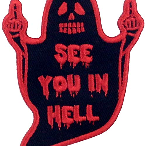 Hell Ghost Patch Embroidered Biker Applique Iron-On Emblem for Leather Jackets
| Hell Ghost Patch Embroidered Biker App